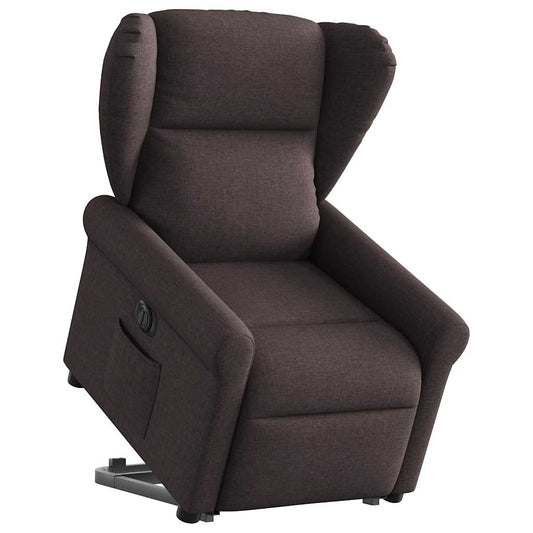 Sta-op-stoel elektrisch stof donkerbruin is nu te koop bij PeponiXL, paradijselijk wonen!