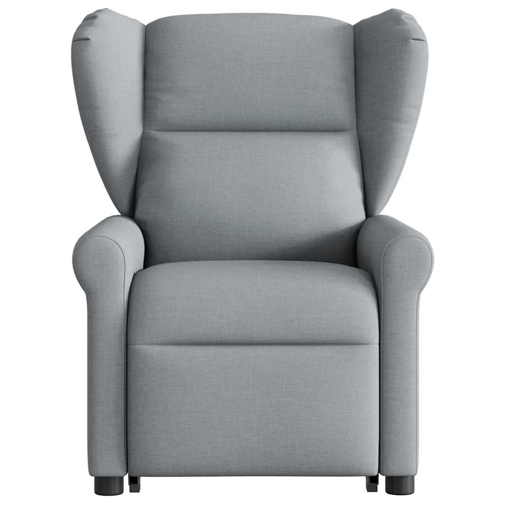 Sta-op-massagestoel elektrisch verstelbaar stof lichtgrijs is nu te koop bij PeponiXL, paradijselijk wonen!