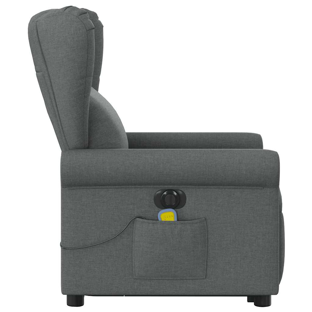 Sta-op-massagestoel elektrisch verstelbaar stof donkergrijs is nu te koop bij PeponiXL, paradijselijk wonen!