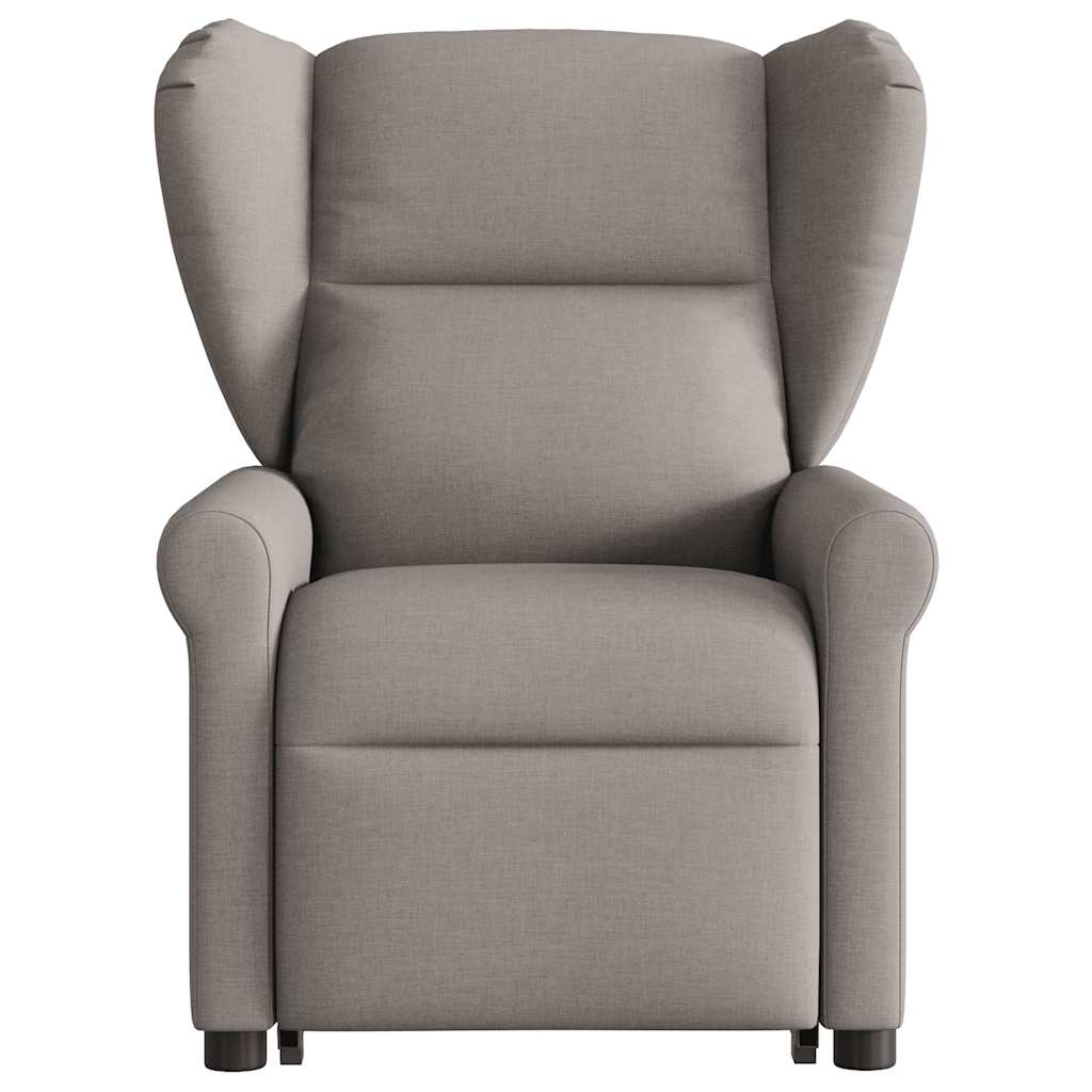 Sta-op-massagestoel elektrisch verstelbaar stof taupe is nu te koop bij PeponiXL, paradijselijk wonen!