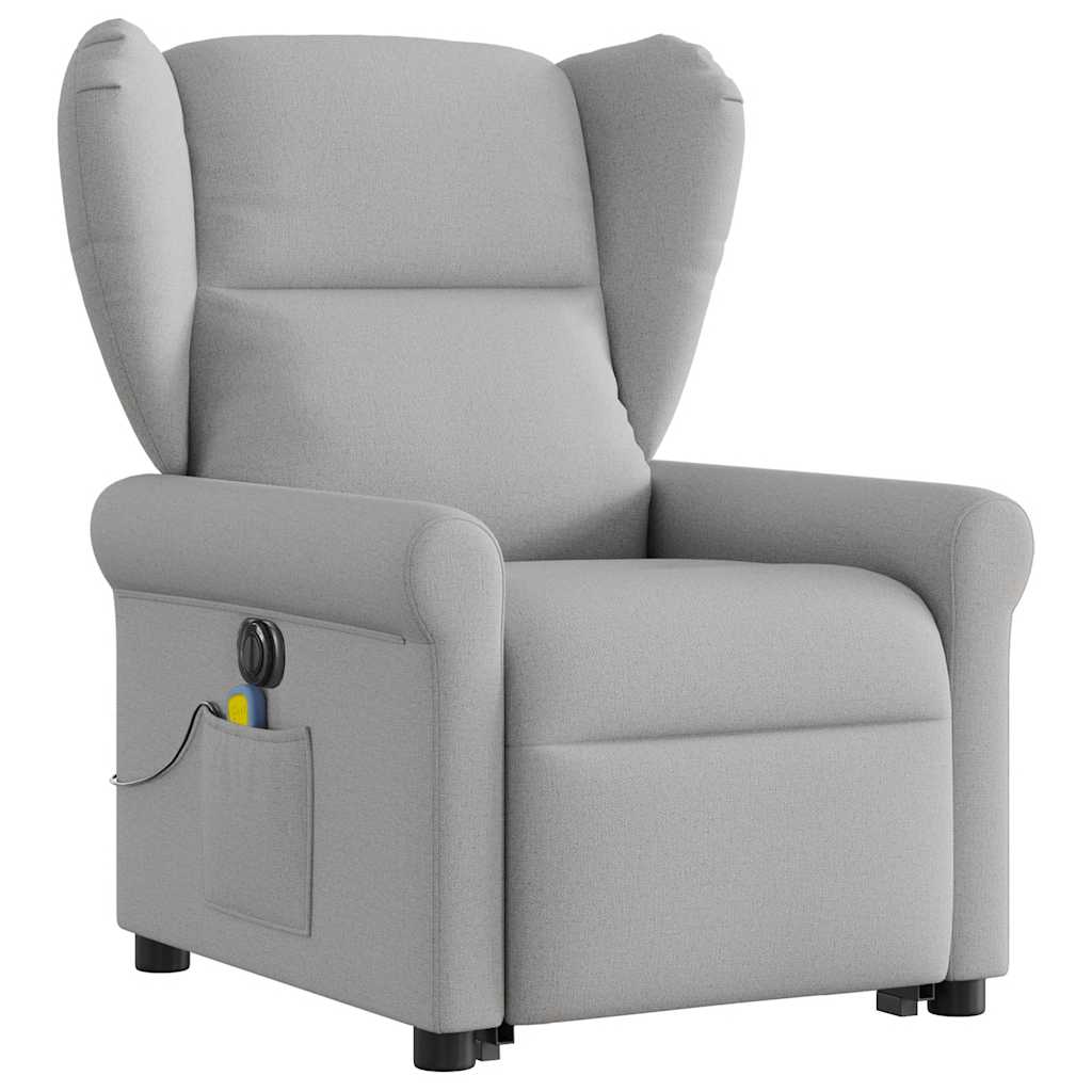 Sta-op-massagestoel elektrisch verstelbaar stof wolk grijs is nu te koop bij PeponiXL, paradijselijk wonen!