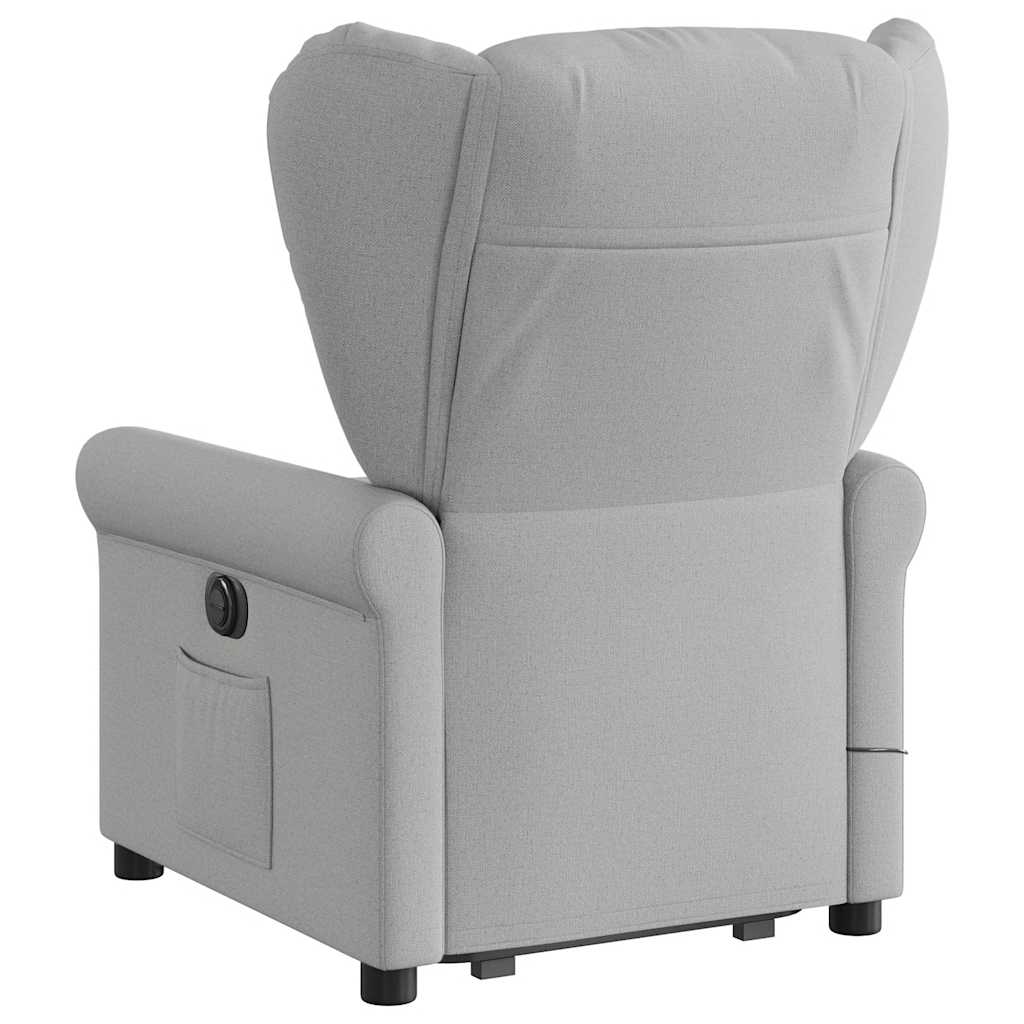 Sta-op-massagestoel elektrisch verstelbaar stof wolk grijs is nu te koop bij PeponiXL, paradijselijk wonen!