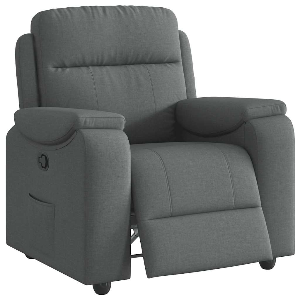 Relaxfauteuil donkergrijze stof is nu te koop bij PeponiXL, paradijselijk wonen!