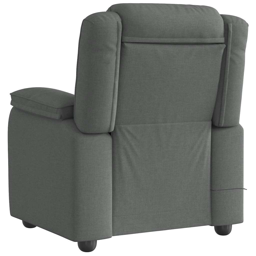 Massagestoel in donkergrijze stof is nu te koop bij PeponiXL, paradijselijk wonen!