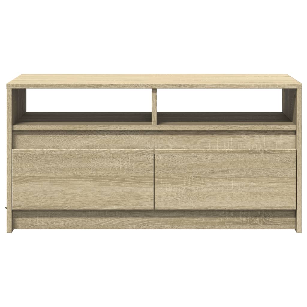 Salontafel met LED-verlichting bewerkt hout sonoma eikenkleurig is nu te koop bij PeponiXL, paradijselijk wonen!