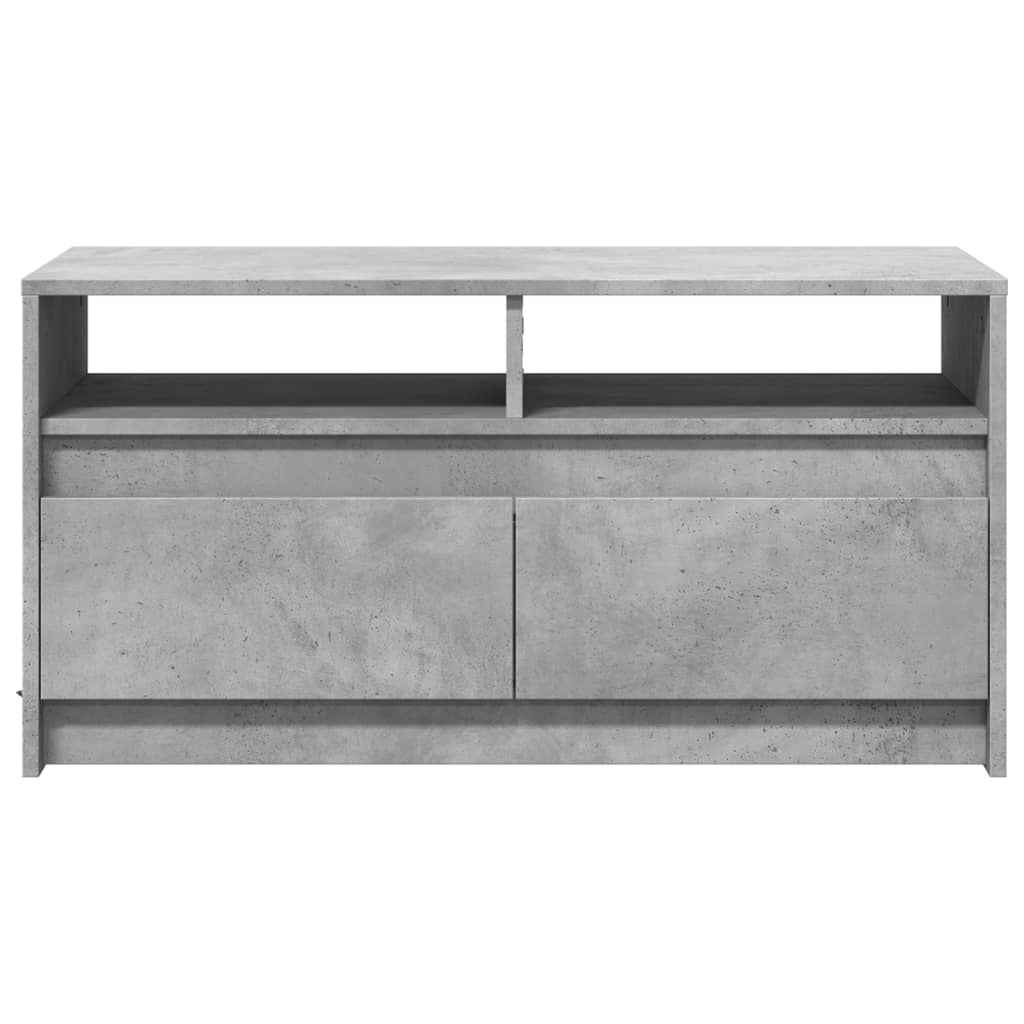 Salontafel met LED-verlichting bewerkt hout betongrijs is nu te koop bij PeponiXL, paradijselijk wonen!