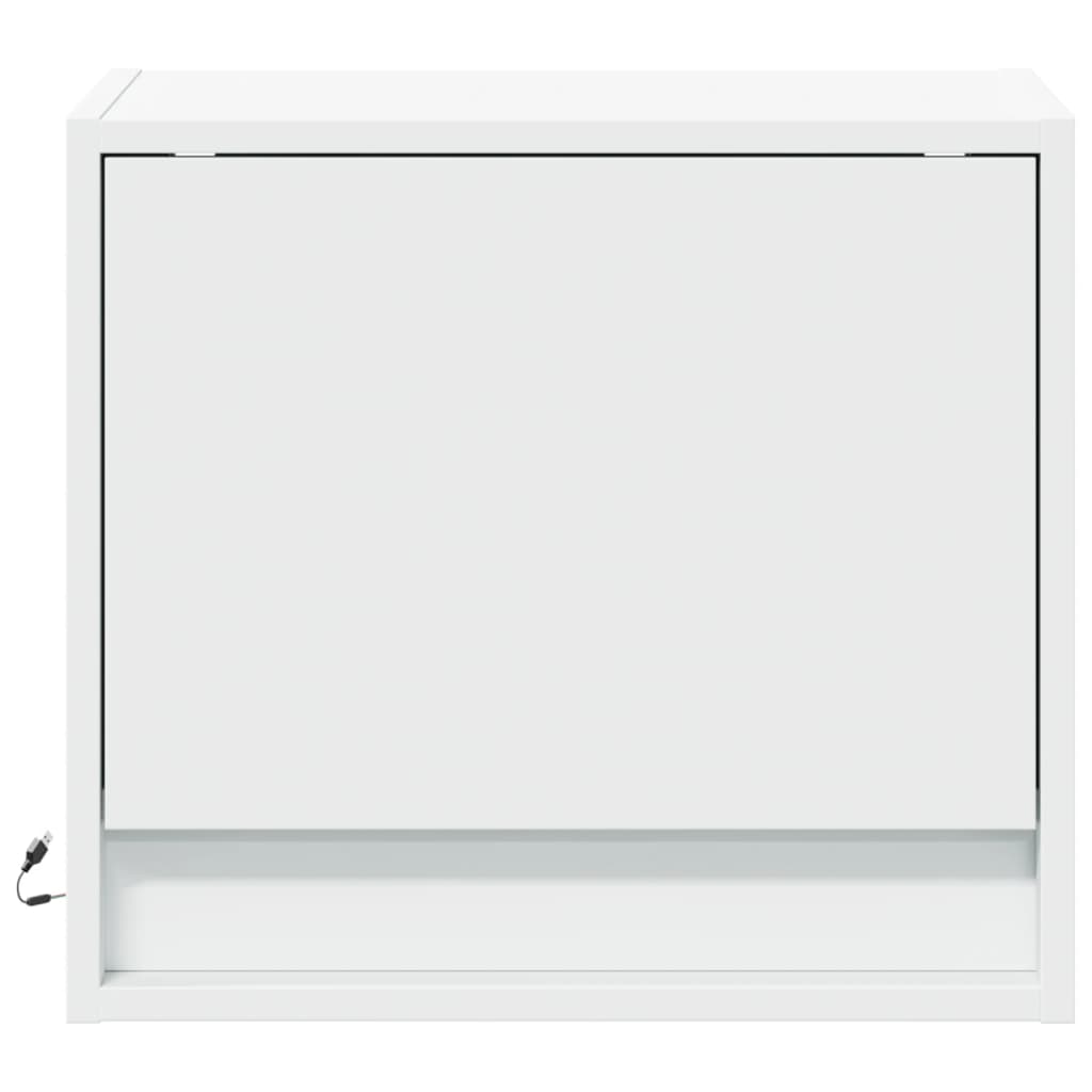 Nachtkastjes met LED's 2 st wandgemonteerd wit is nu te koop bij PeponiXL, paradijselijk wonen!