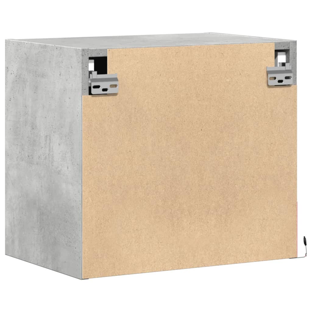 Nachtkastjes met LED's 2 st wandgemonteerd betongrijs is nu te koop bij PeponiXL, paradijselijk wonen!