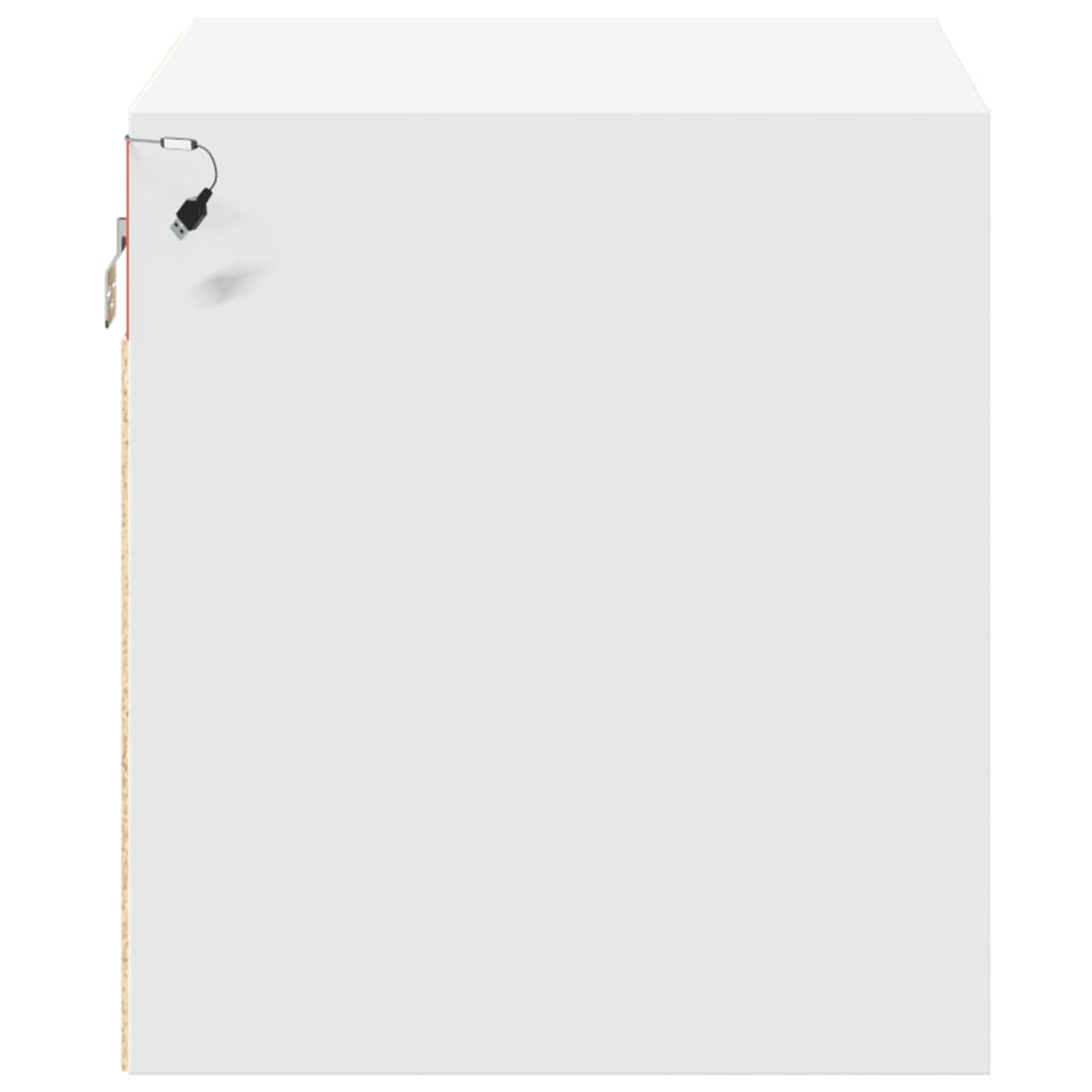 Nachtkastjes met LED's 2 st wandgemonteerd wit is nu te koop bij PeponiXL, paradijselijk wonen!