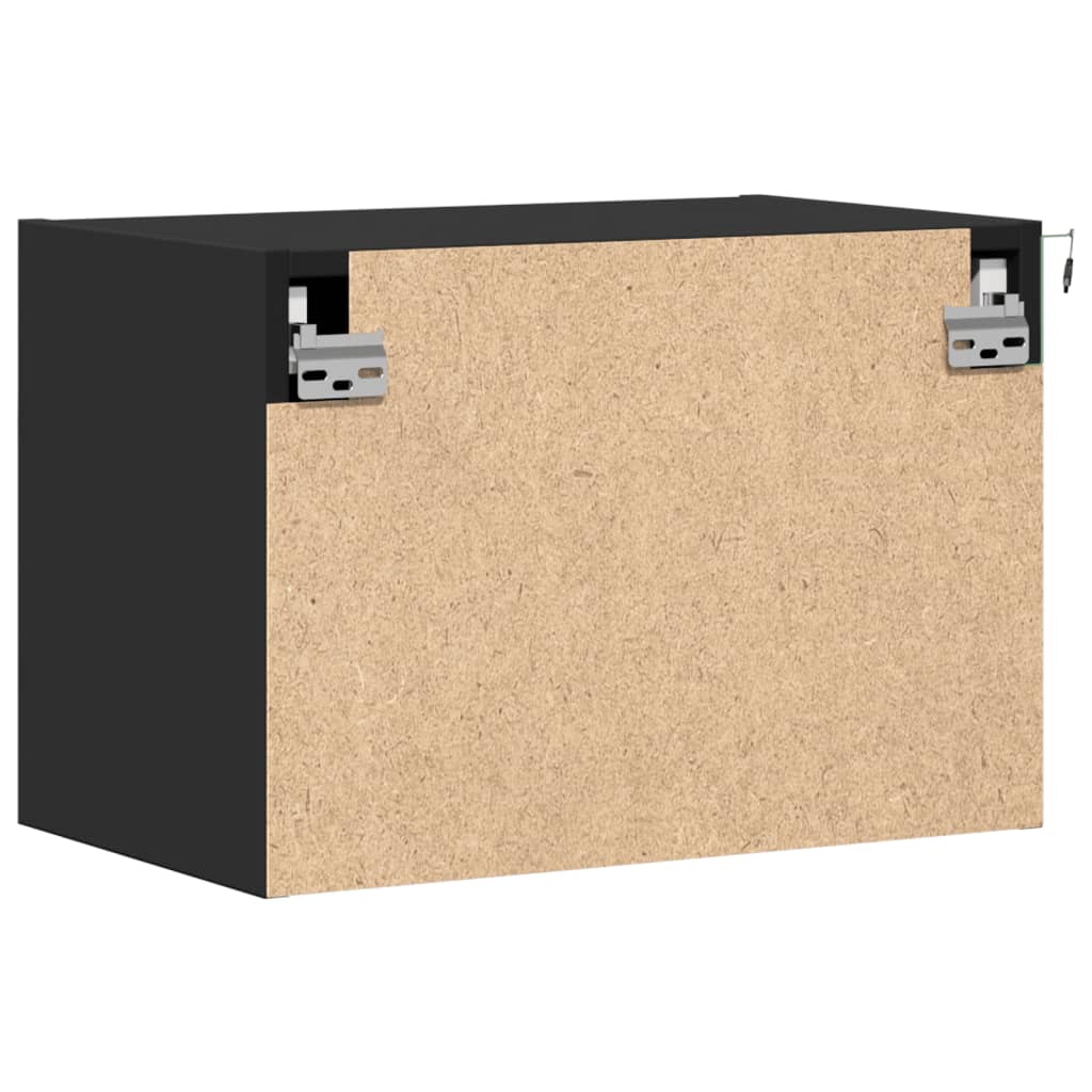 Nachtkastjes met LED's 2 st wandgemonteerd zwart is nu te koop bij PeponiXL, paradijselijk wonen!