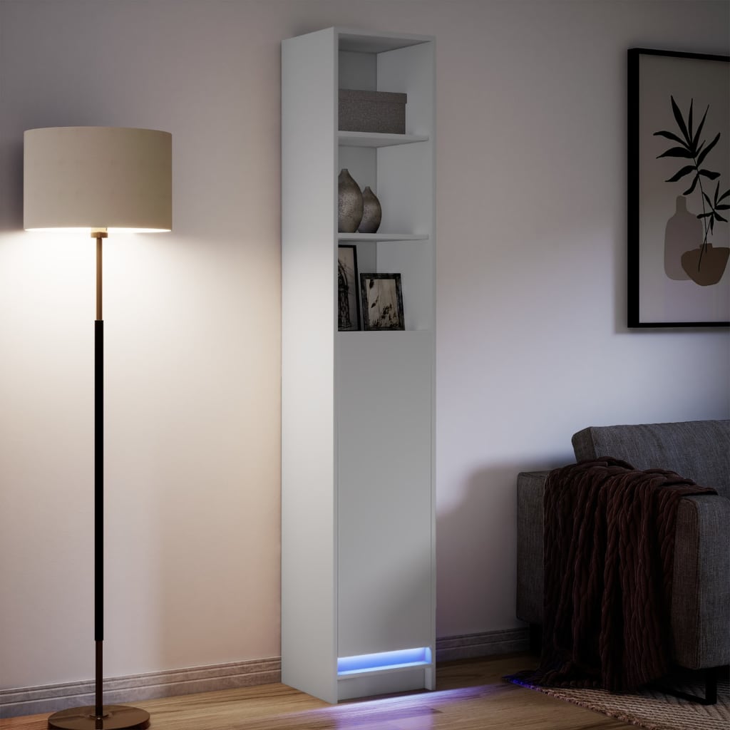 Dressoir met LED 36x32,5x200 cm bewerkt hout wit is nu te koop bij PeponiXL, paradijselijk wonen!