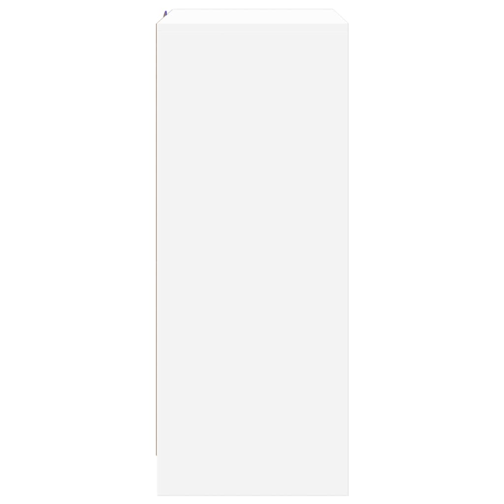Dressoir met LED 77x34x85 cm bewerkt hout wit is nu te koop bij PeponiXL, paradijselijk wonen!