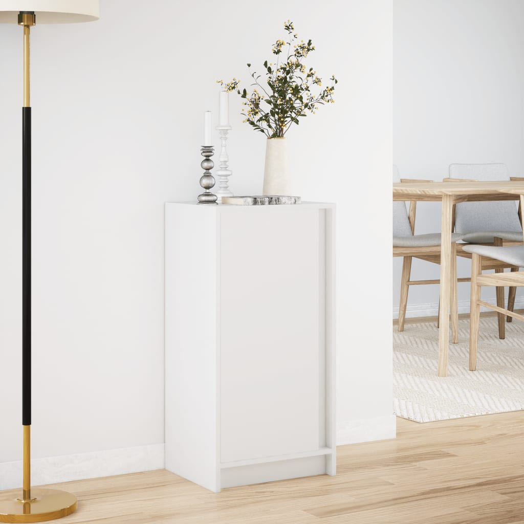 Dressoir met LED 42,5x34x85 cm bewerkt hout wit is nu te koop bij PeponiXL, paradijselijk wonen!