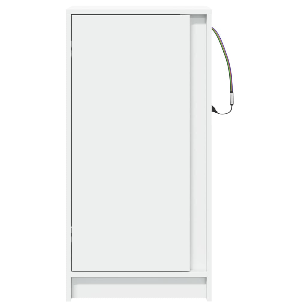 Dressoir met LED 42,5x34x85 cm bewerkt hout wit is nu te koop bij PeponiXL, paradijselijk wonen!