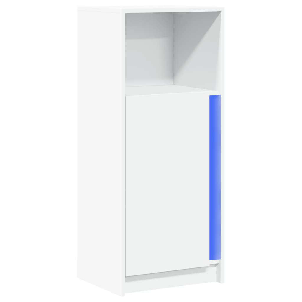 Dressoir met LED 42,5x34x100 cm bewerkt hout wit is nu te koop bij PeponiXL, paradijselijk wonen!