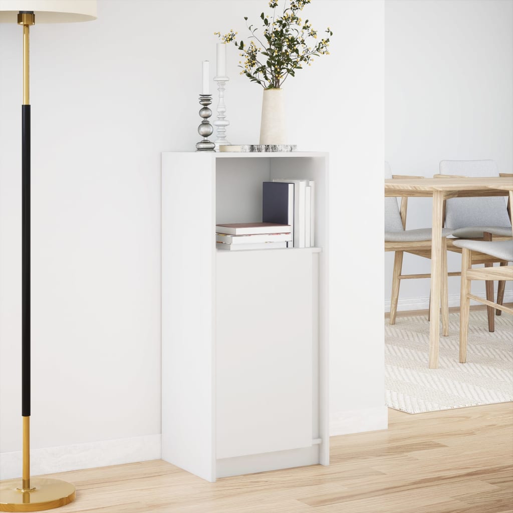 Dressoir met LED 42,5x34x100 cm bewerkt hout wit is nu te koop bij PeponiXL, paradijselijk wonen!