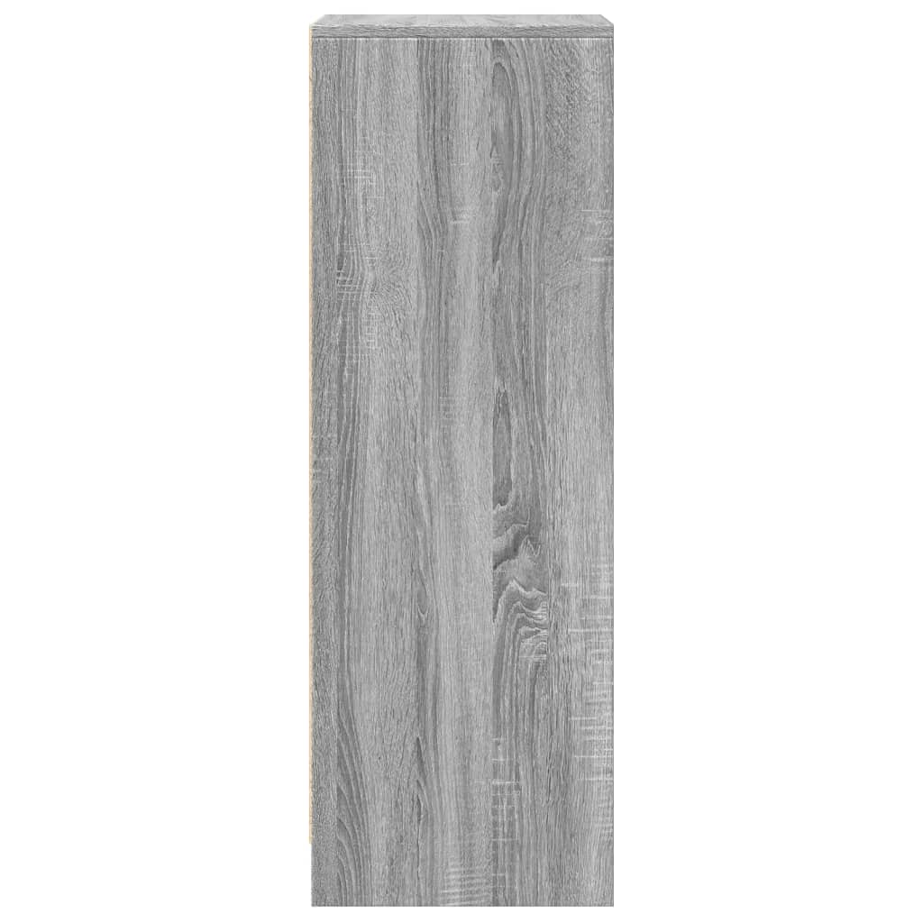 Dressoir met LED 42,5x34x100 cm bewerkt hout grijs sonoma eiken is nu te koop bij PeponiXL, paradijselijk wonen!