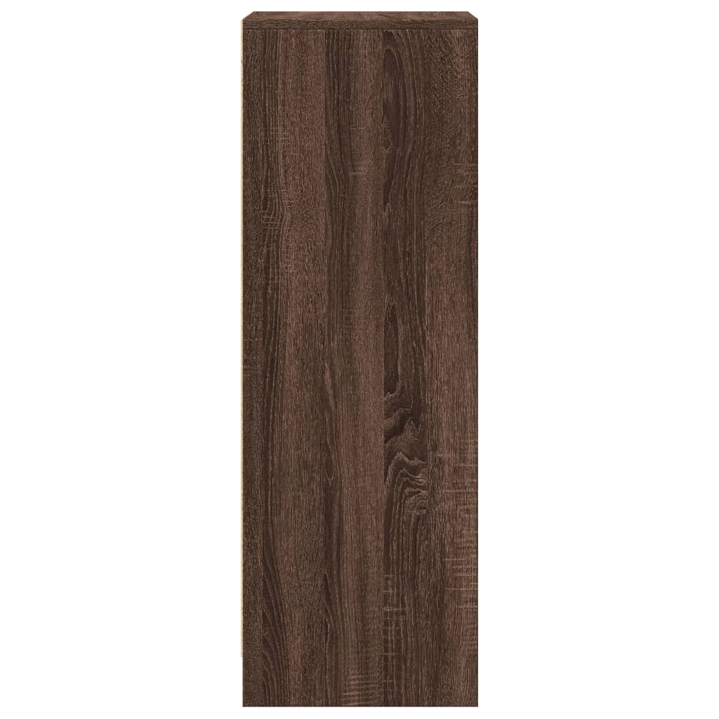 Dressoir met LED 42,5x34x100 cm bewerkt hout bruin eikenkleur is nu te koop bij PeponiXL, paradijselijk wonen!