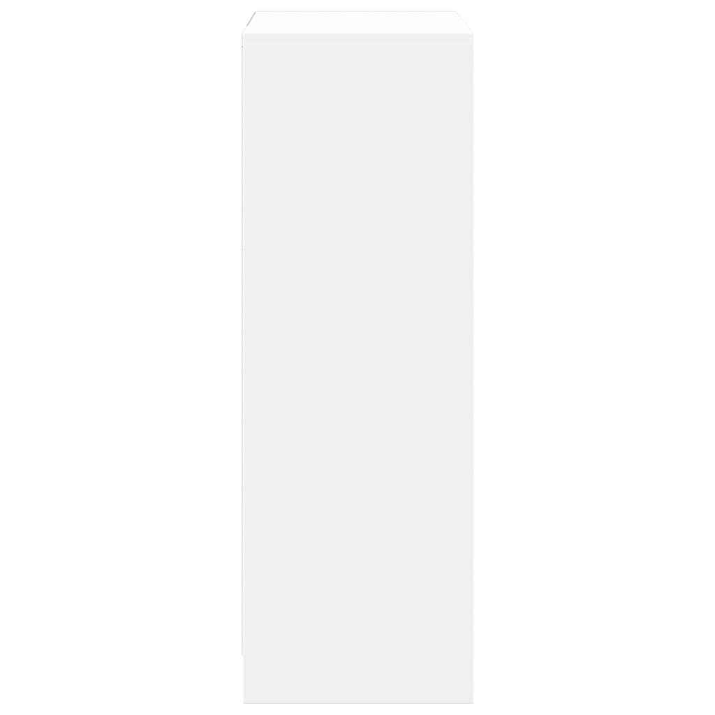 Dressoir met LED 72x34x100 cm bewerkt hout wit is nu te koop bij PeponiXL, paradijselijk wonen!