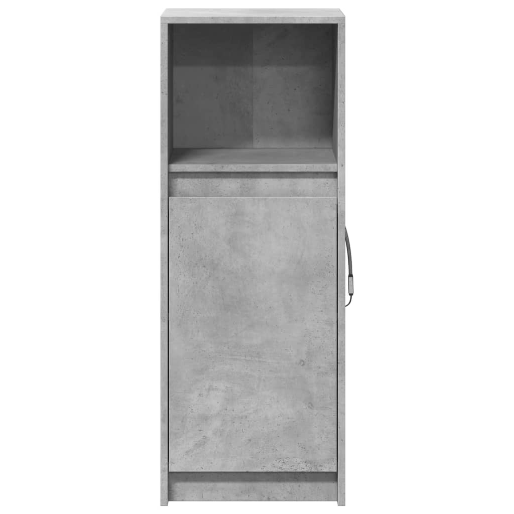 Dressoir met LED 38x34x100 cm bewerkt hout betongrijs is nu te koop bij PeponiXL, paradijselijk wonen!