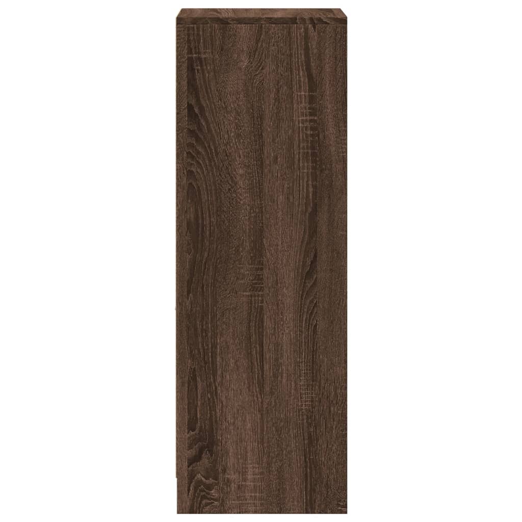 Dressoir met LED 38x34x100 cm bewerkt hout bruin eikenkleur is nu te koop bij PeponiXL, paradijselijk wonen!