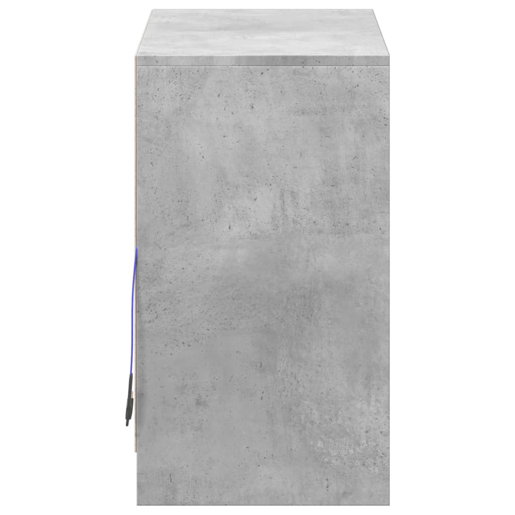 Dressoir met LED 72x34x61 cm bewerkt hout betongrijs is nu te koop bij PeponiXL, paradijselijk wonen!