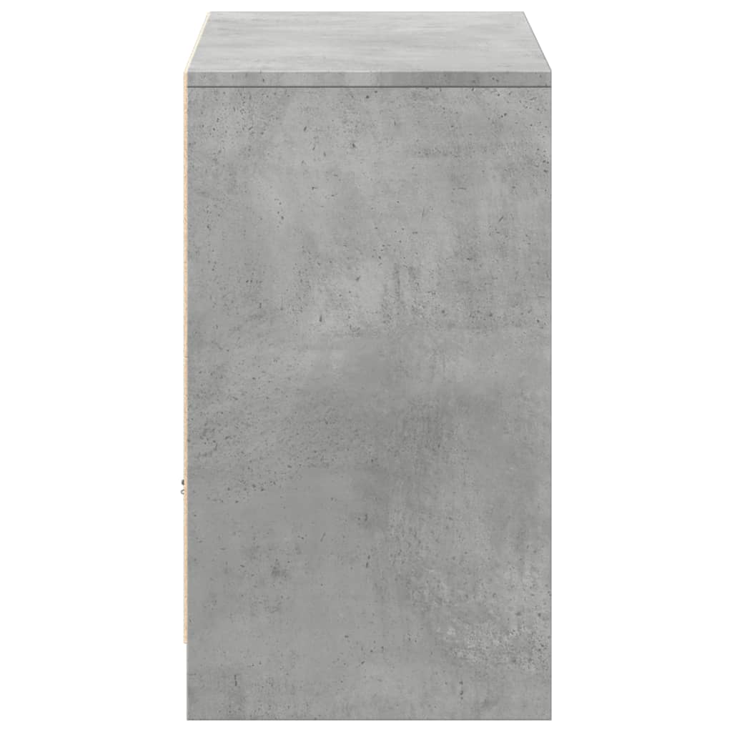 Tv-meubel met LED 91x34x61 cm bewerkt hout betongrijs is nu te koop bij PeponiXL, paradijselijk wonen!