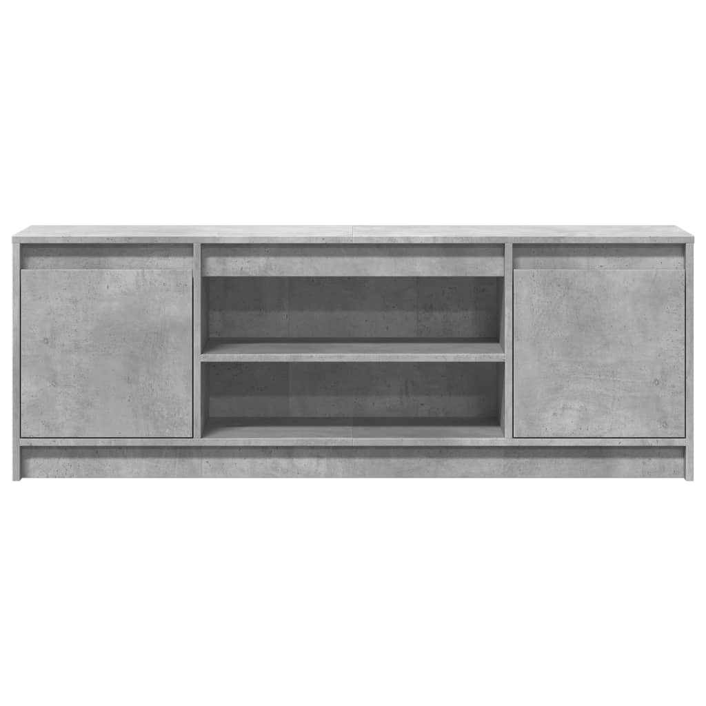 Tv-meubel met LED 139,5x34x50 cm bewerkt hout betongrijs is nu te koop bij PeponiXL, paradijselijk wonen!