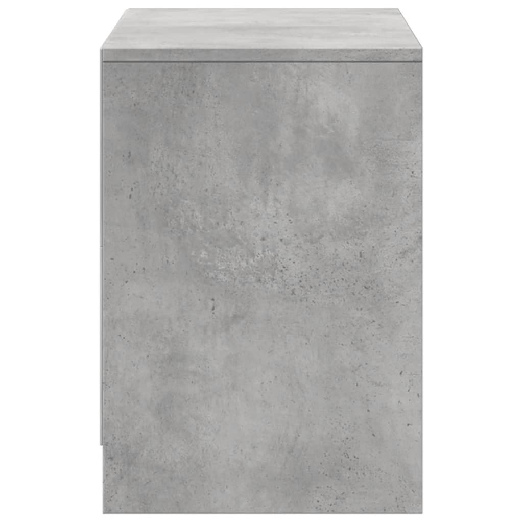 Tv-meubel met LED 100x34x50 cm bewerkt hout betongrijs is nu te koop bij PeponiXL, paradijselijk wonen!