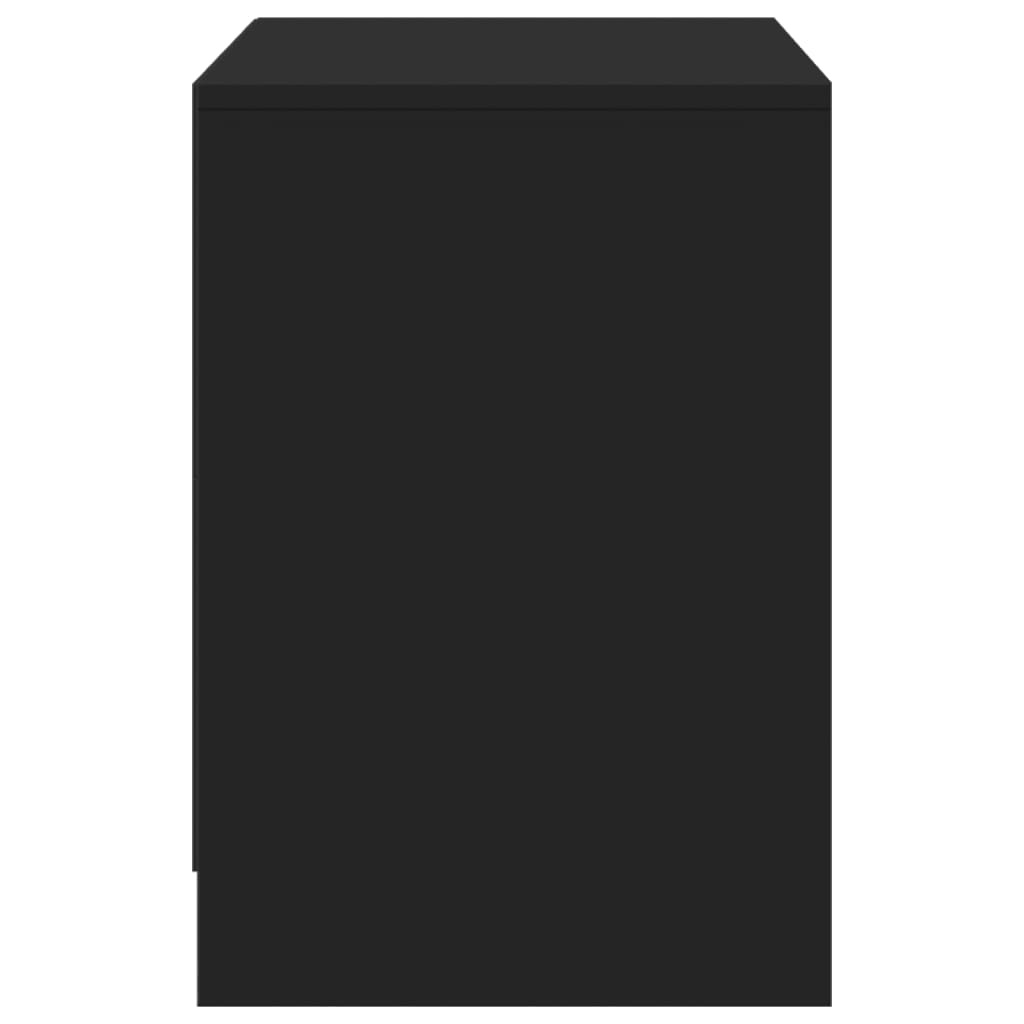 Tv-meubel met LED 100x34x50 cm bewerkt hout zwart is nu te koop bij PeponiXL, paradijselijk wonen!