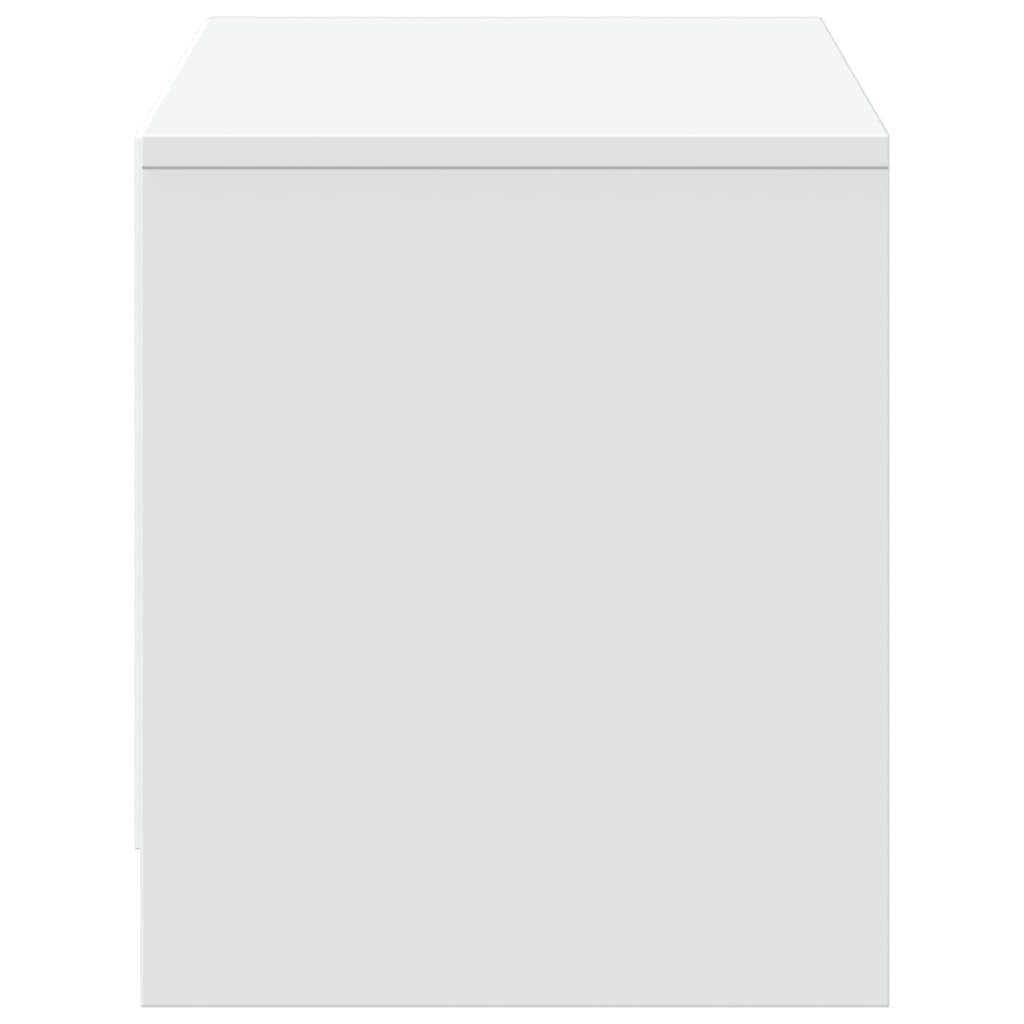 Tv-meubel met LED 97x34x40 cm bewerkt hout wit is nu te koop bij PeponiXL, paradijselijk wonen!