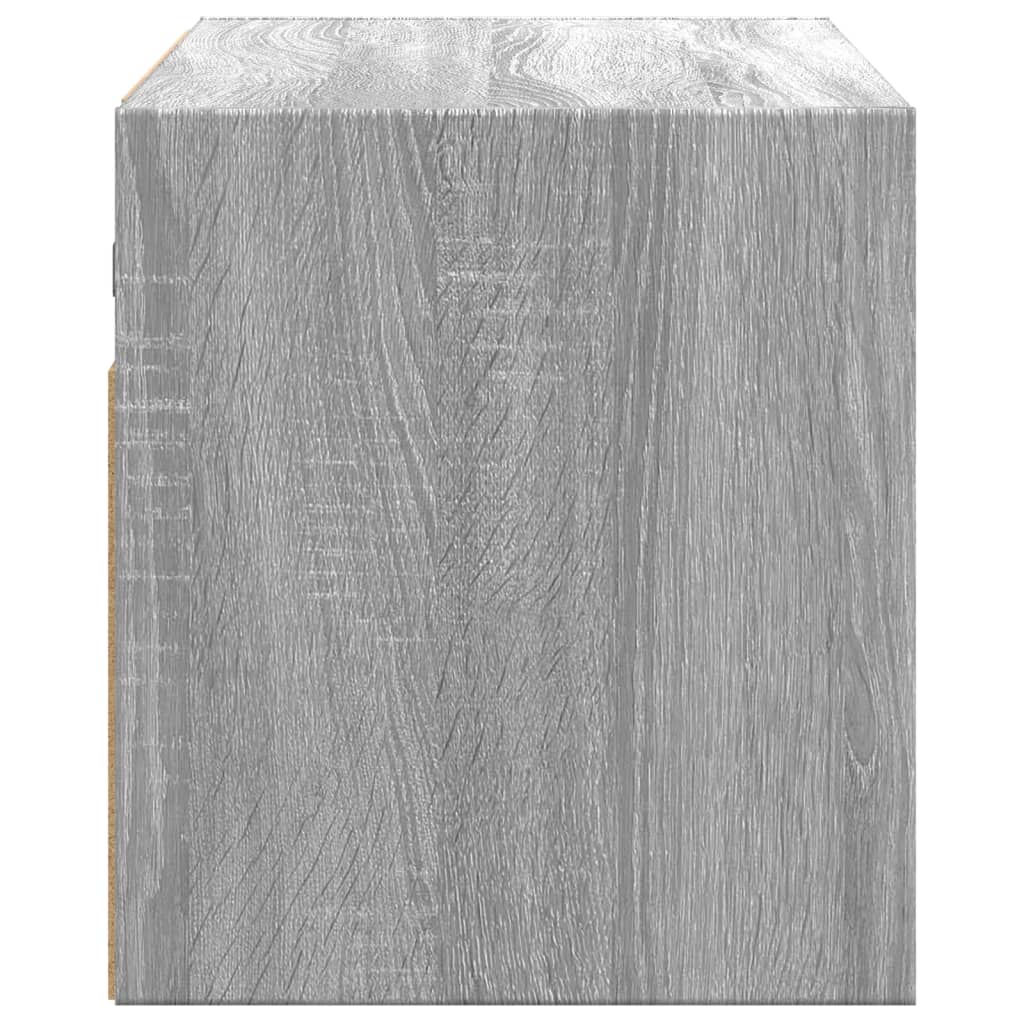 Tv-wandmeubel met LED 80x31x35 cm grijs sonoma eikenkleurig is nu te koop bij PeponiXL, paradijselijk wonen!