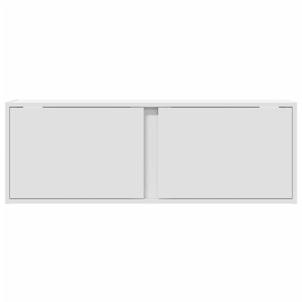 Tv-wandmeubel met LED-verlichting 100x31x35 cm wit is nu te koop bij PeponiXL, paradijselijk wonen!