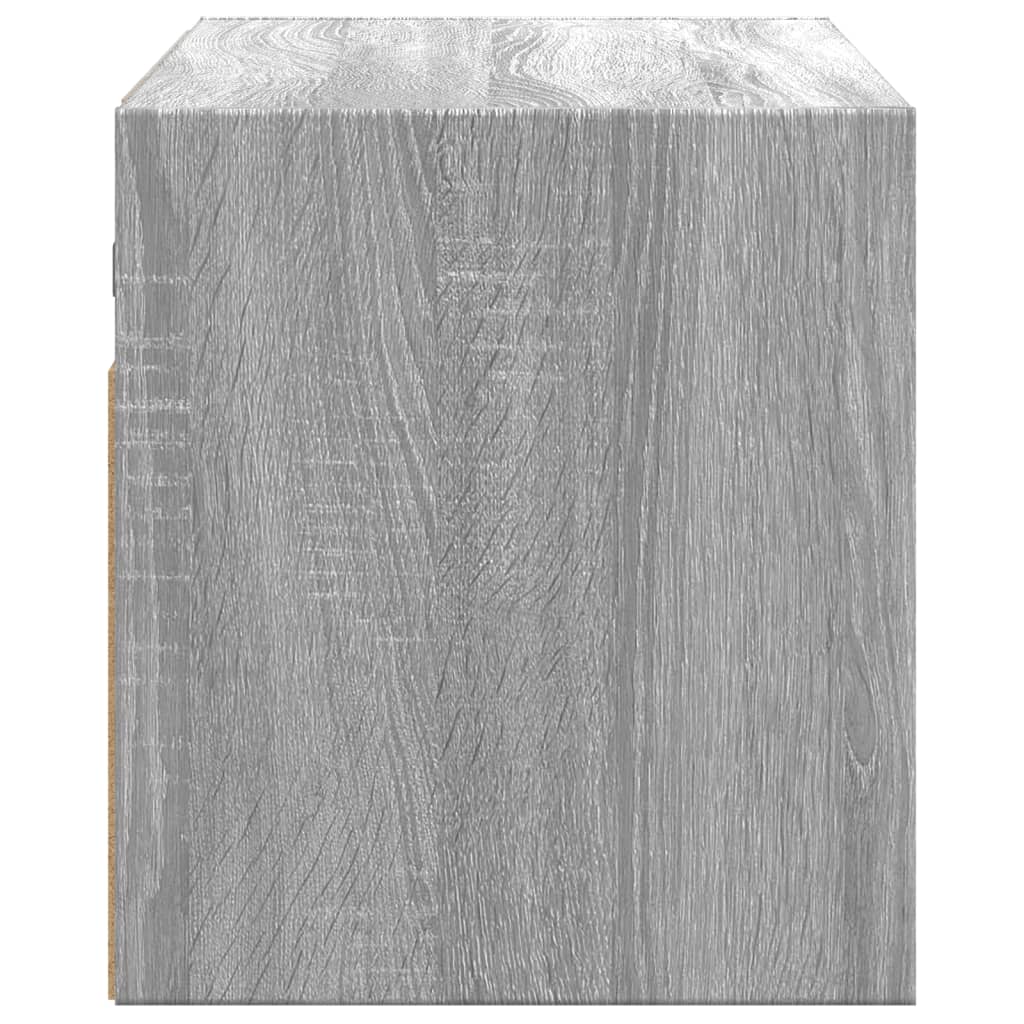 Tv-wandmeubel met LED-verlichting 100x31x35 cm grijs sonoma is nu te koop bij PeponiXL, paradijselijk wonen!