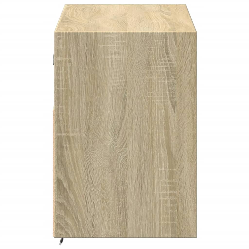 Tv-wandmeubel met LED-verlichting 100x31x45 cm sonoma eiken is nu te koop bij PeponiXL, paradijselijk wonen!