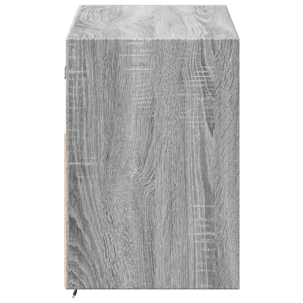 Tv-wandmeubel met LED-verlichting 100x31x45 cm grijs sonoma is nu te koop bij PeponiXL, paradijselijk wonen!