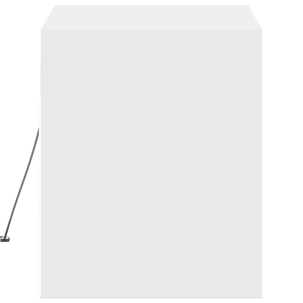 Tv-wandmeubel met LED-verlichting 80x31x35 cm wit is nu te koop bij PeponiXL, paradijselijk wonen!