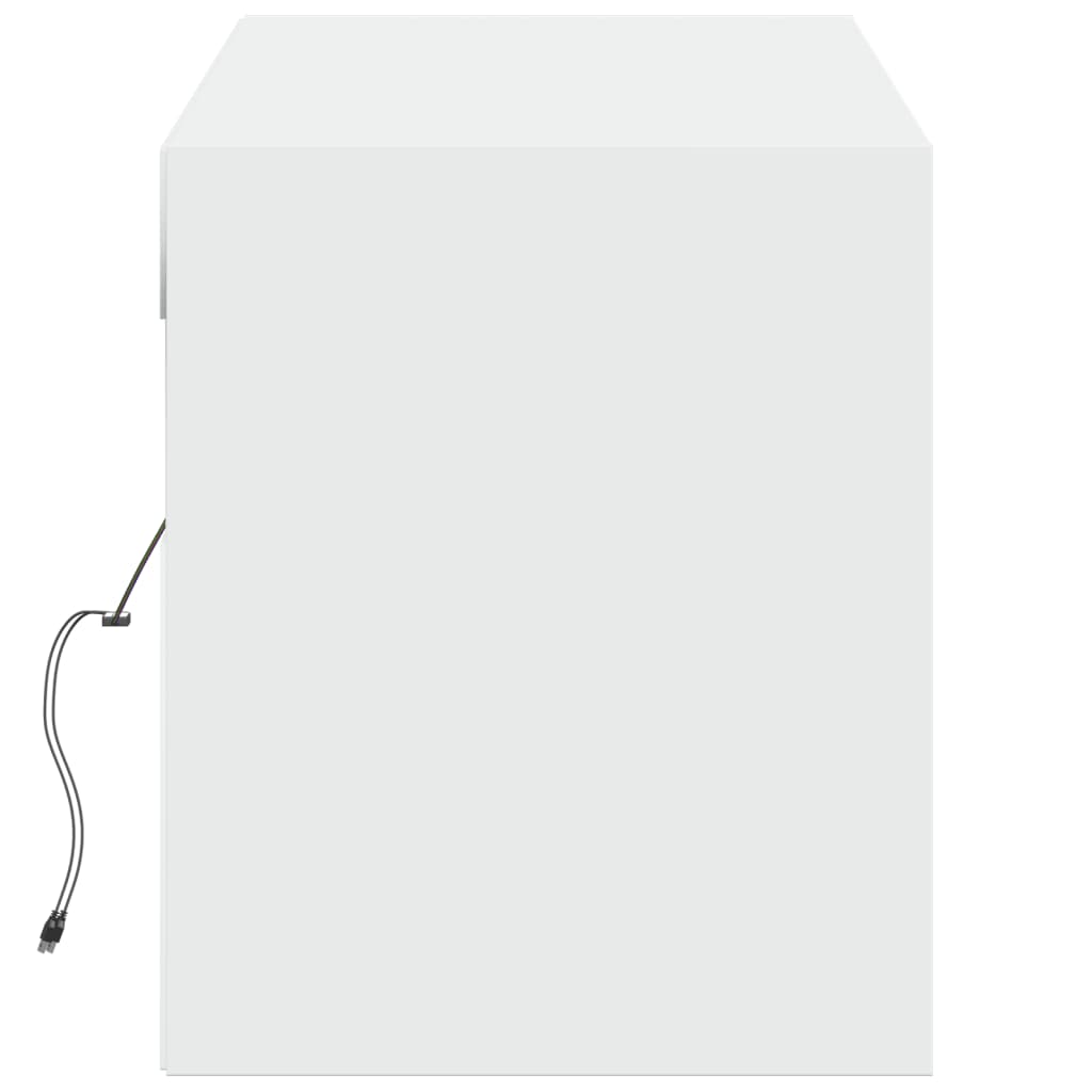 Tv-wandmeubel met LED-verlichting 140x31x38 cm wit is nu te koop bij PeponiXL, paradijselijk wonen!