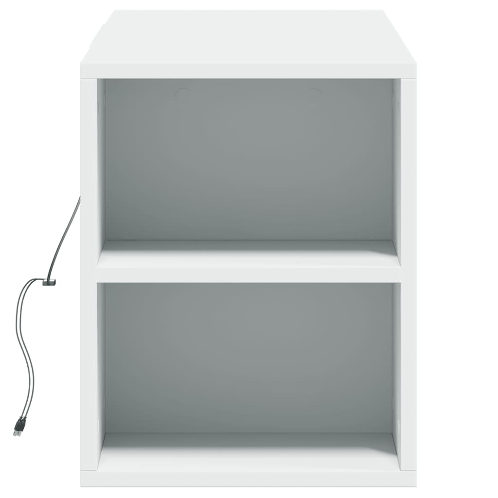 Tv-wandmeubel met LED-verlichting 135x31x39,5 cm wit is nu te koop bij PeponiXL, paradijselijk wonen!