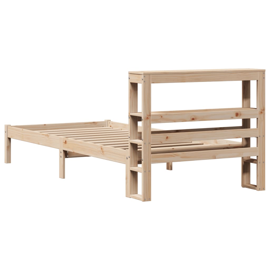 Bedframe zonder matras massief grenenhout 75x190 cm is nu te koop bij PeponiXL, paradijselijk wonen!