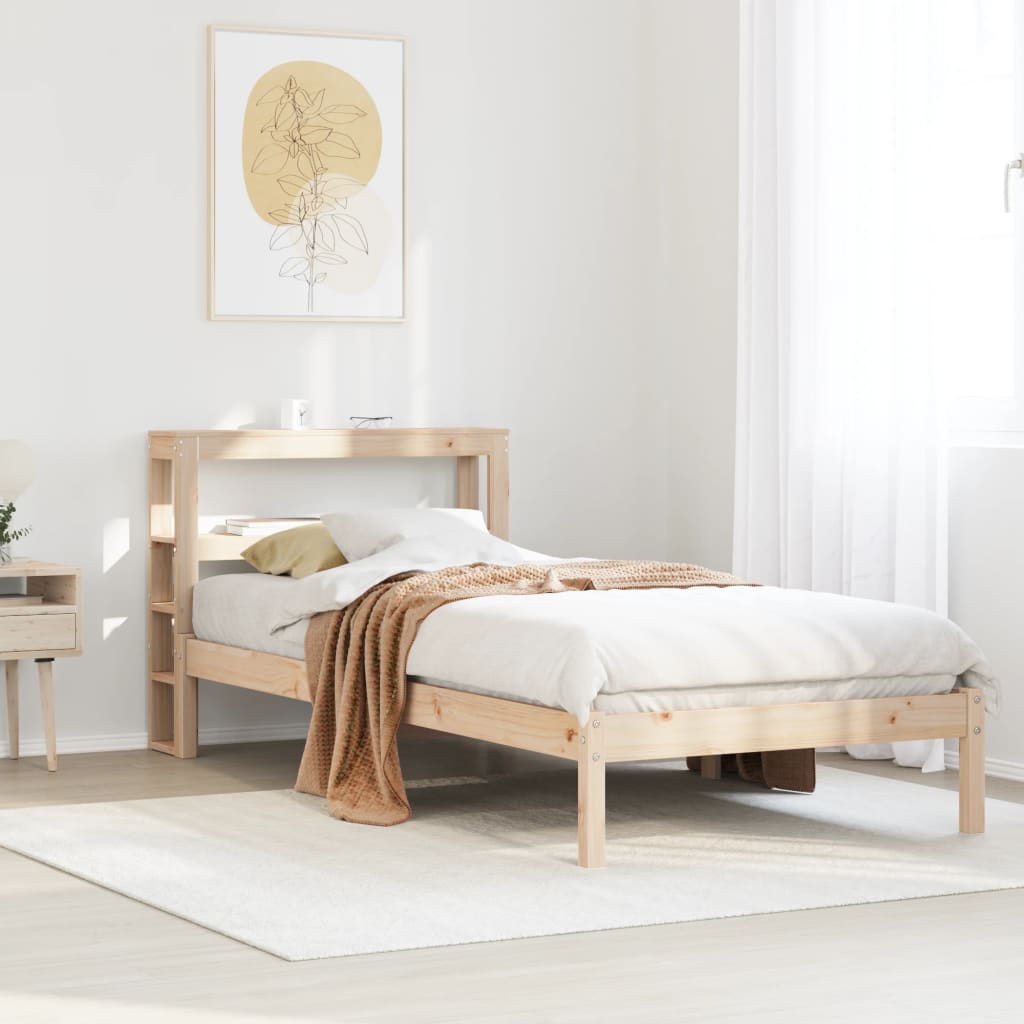 Bedframe zonder matras massief grenenhout 75x190 cm is nu te koop bij PeponiXL, paradijselijk wonen!