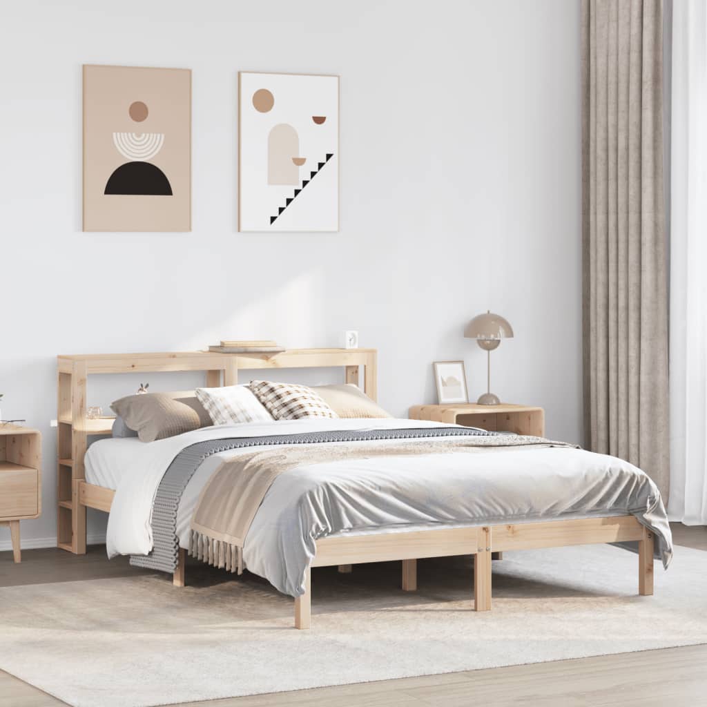 Bedframe zonder matras massief grenenhout 120x190 cm is nu te koop bij PeponiXL, paradijselijk wonen!