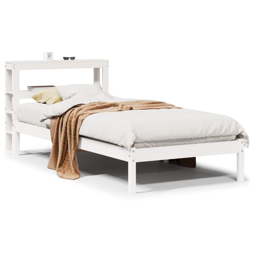 Bedframe zonder matras massief grenenhout wit 90x200 cm is nu te koop bij PeponiXL, paradijselijk wonen!