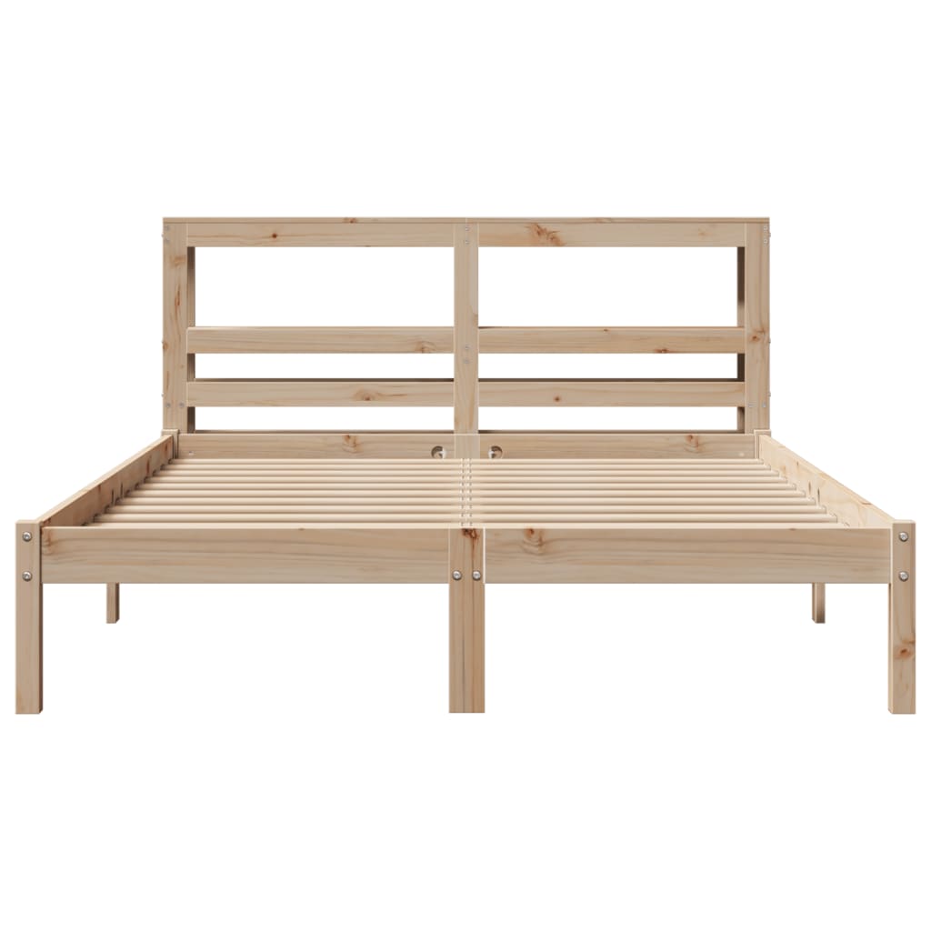 Bedframe zonder matras massief grenenhout 150x200 cm is nu te koop bij PeponiXL, paradijselijk wonen!