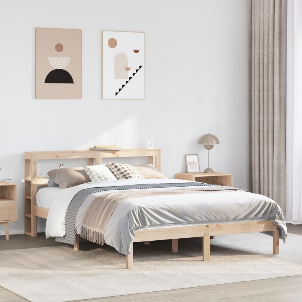 Bedframe zonder matras massief grenenhout 150x200 cm is nu te koop bij PeponiXL, paradijselijk wonen!