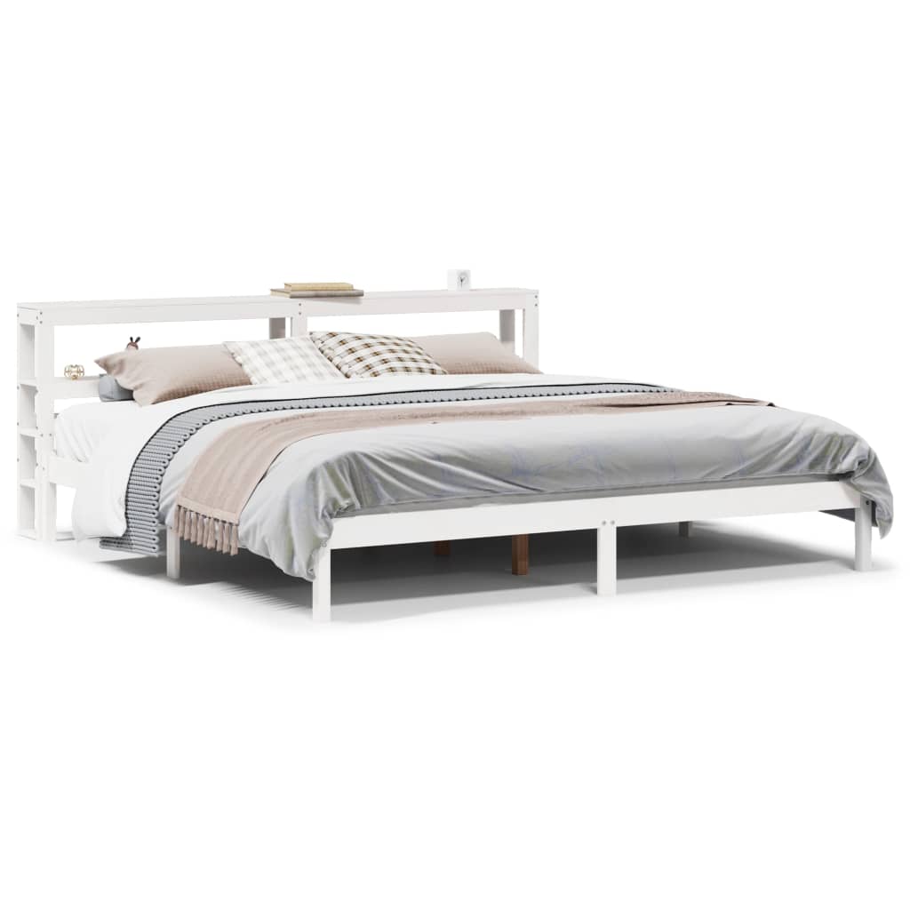 Bedframe zonder matras massief grenenhout wit 180x200 cm is nu te koop bij PeponiXL, paradijselijk wonen!