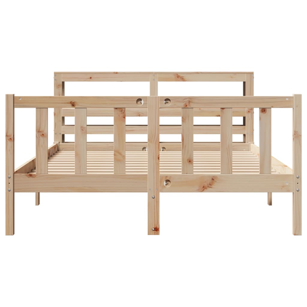 Bedframe zonder matras massief grenenhout 160x200 cm is nu te koop bij PeponiXL, paradijselijk wonen!