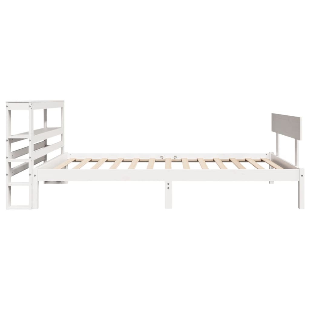 Bedframe zonder matras massief grenenhout wit 90x190 cm is nu te koop bij PeponiXL, paradijselijk wonen!