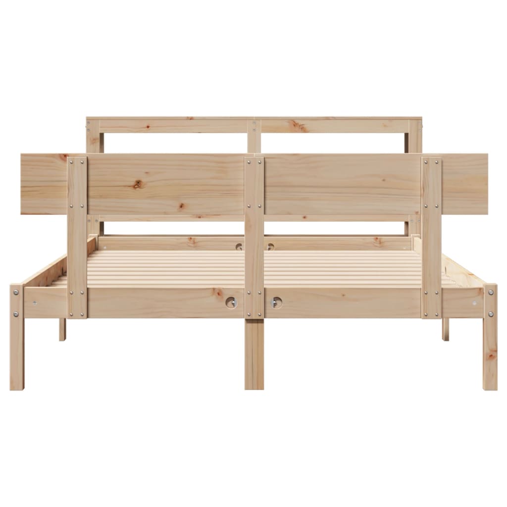 Bedframe zonder matras massief grenenhout 120x190 cm is nu te koop bij PeponiXL, paradijselijk wonen!