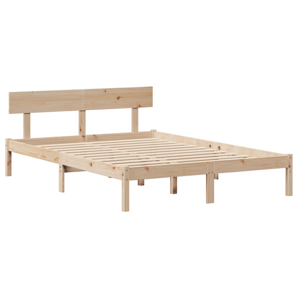 Bedframe zonder matras massief grenenhout 120x190 cm is nu te koop bij PeponiXL, paradijselijk wonen!